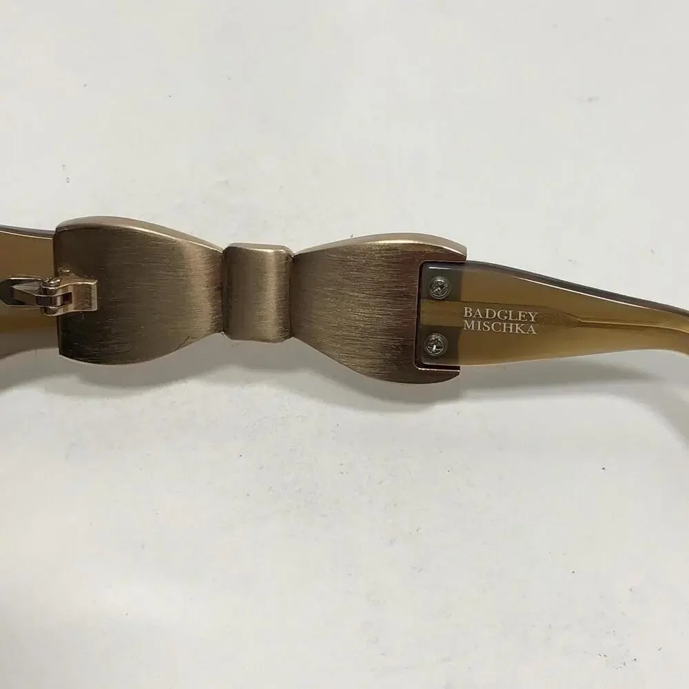 Badgely Mischka Women's Sunglasses Sable Dorothy Bow Side Brown Gradient w/ Case